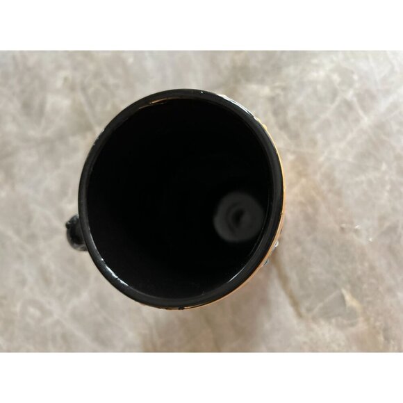 Mary Naylor Designs Coffee Mug Redware Hand-painted Angel with Horn design - Picture 6 of 6